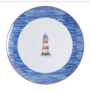 Mikasa Discontinued " Bar Harbour" Lighthouse  Dinner Plate